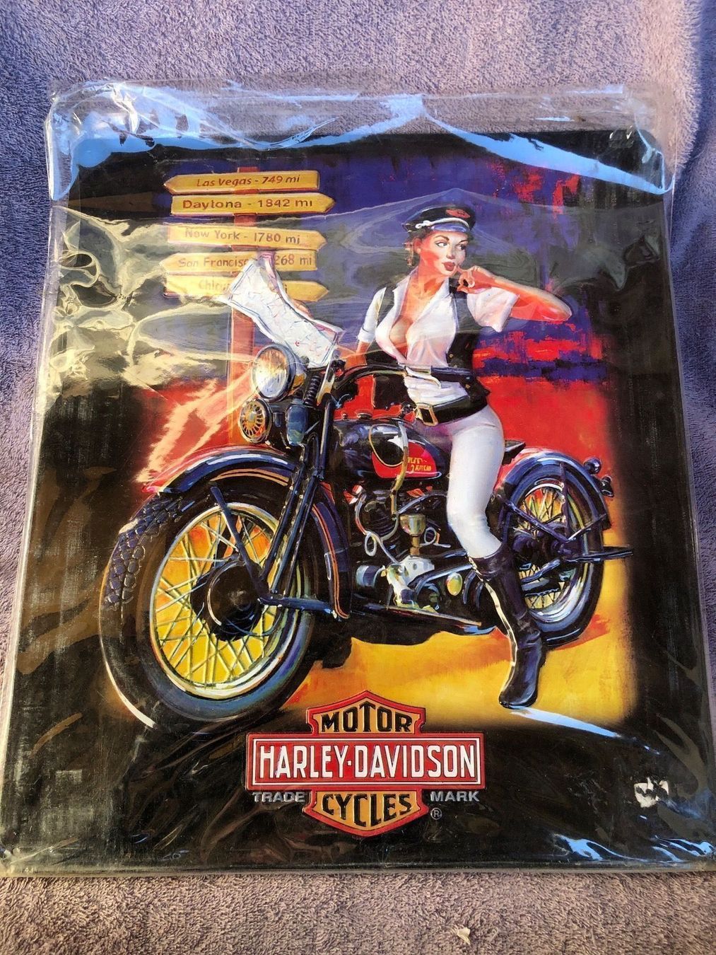 Insegne: Harley Davidson pin up biker lady usa – Nuovo (secondo la descrizione) da Reinach AG venduto da rares75