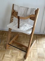 Hochstuhl Stokke Tripp Trapp Holz natur mit Sitzkissen