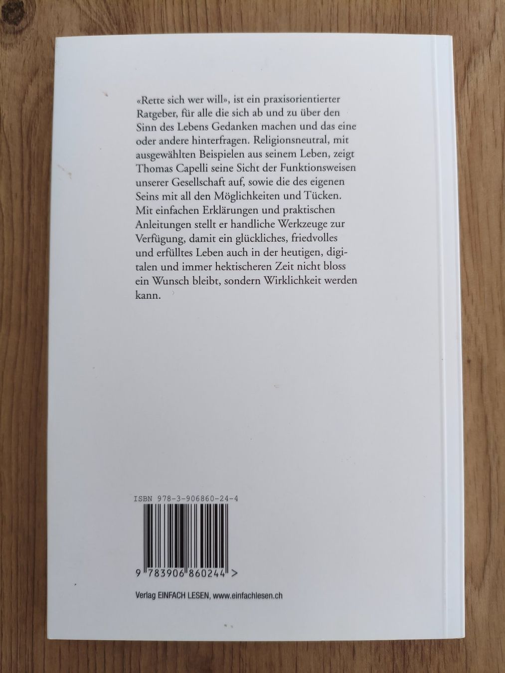 Libri: Thomas Capelli – Rette sich wer will – Usato da Schaffhausen venduto da philscardstore 1