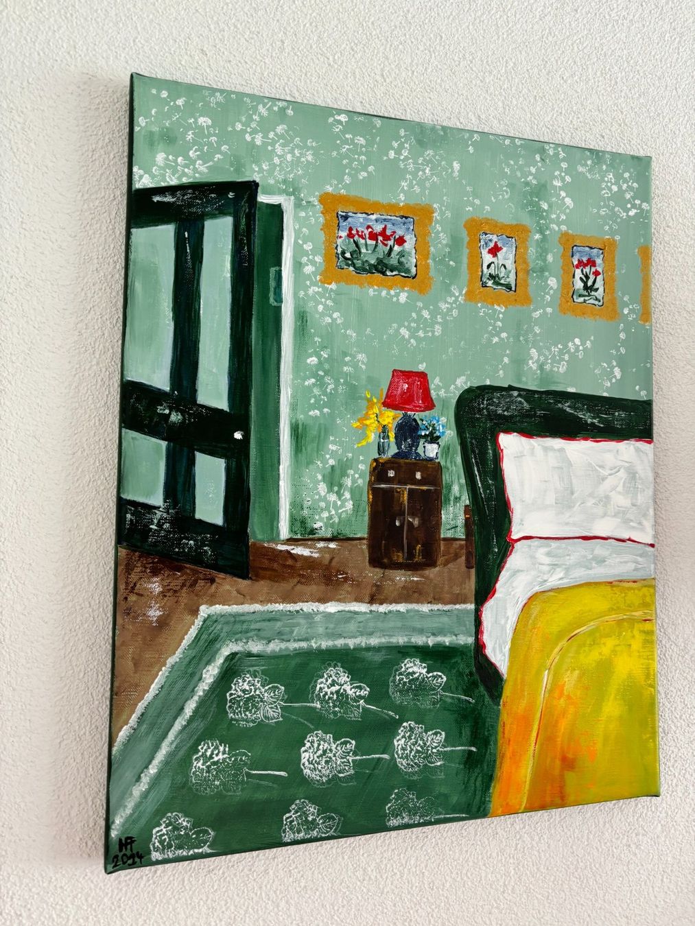 Gemälde: Der Grünliebhaber - Acrylbild – Neu (gemäss Beschreibung) aus Cham von Felha 3