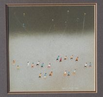 Godod Sutedjo, Indonesien, 2 Bilder, Litho, Menschen Drachen