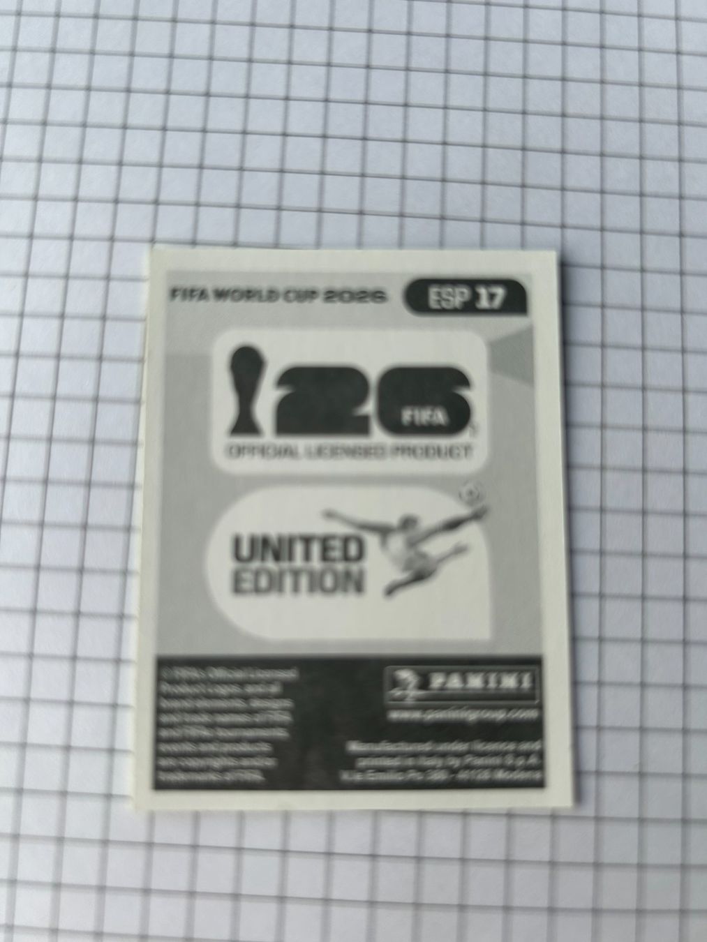 Panini Carte collezionabili: Panini FIFA World Cup 2026 - ESP 17 – Usato da Zumikon venduto da meter03 1