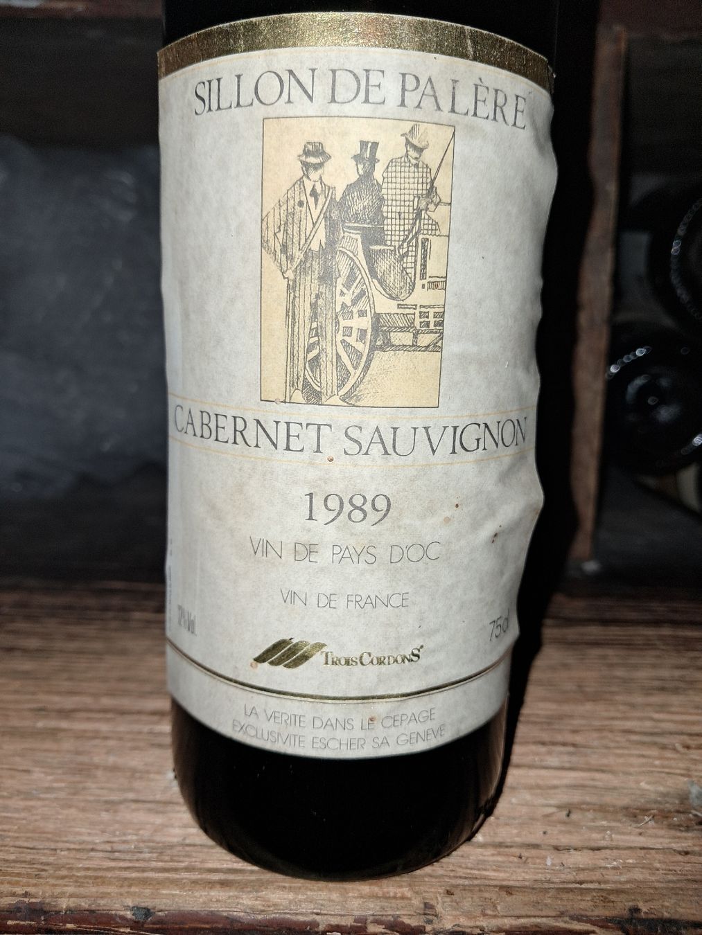 Vino: Sillon de Palère Cabernet Sauvignon 1989 – Nuovo e nell'imballaggio originale da Le locle venduto da juliensaran