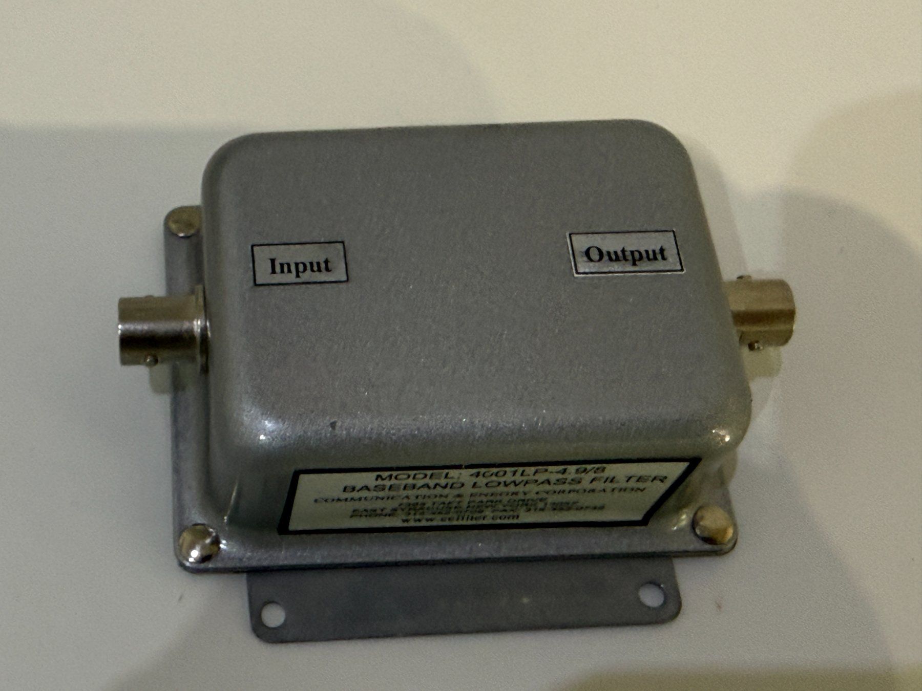Altro Materiale elettrico: Low-Pass Baseband Filter, 4001LP-4.9/8 MHz, NEU – Nuovo (secondo la descrizione) da Unterengstringen venduto da Tnovus 1