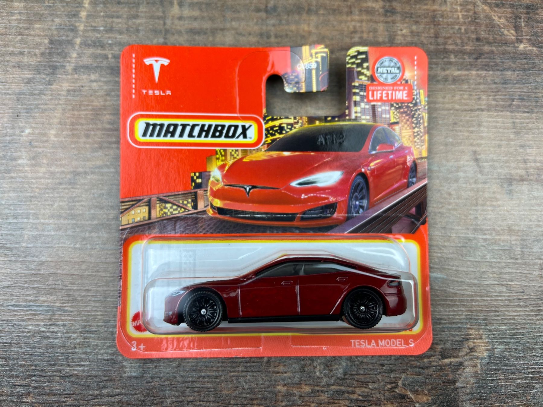 Matchbox Modellini d'auto: Matchbox Auto TESLA MODEL S 89/100 – Nuovo e nell'imballaggio originale da Hallau venduto da R.R.91