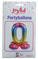 Partyballon Nr. 0 von Joyful, 71 cm, stehend (neu/OVP)