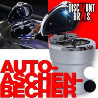 NEU █ AUTO-ASCHENBECHER LED Licht SCHWARZ