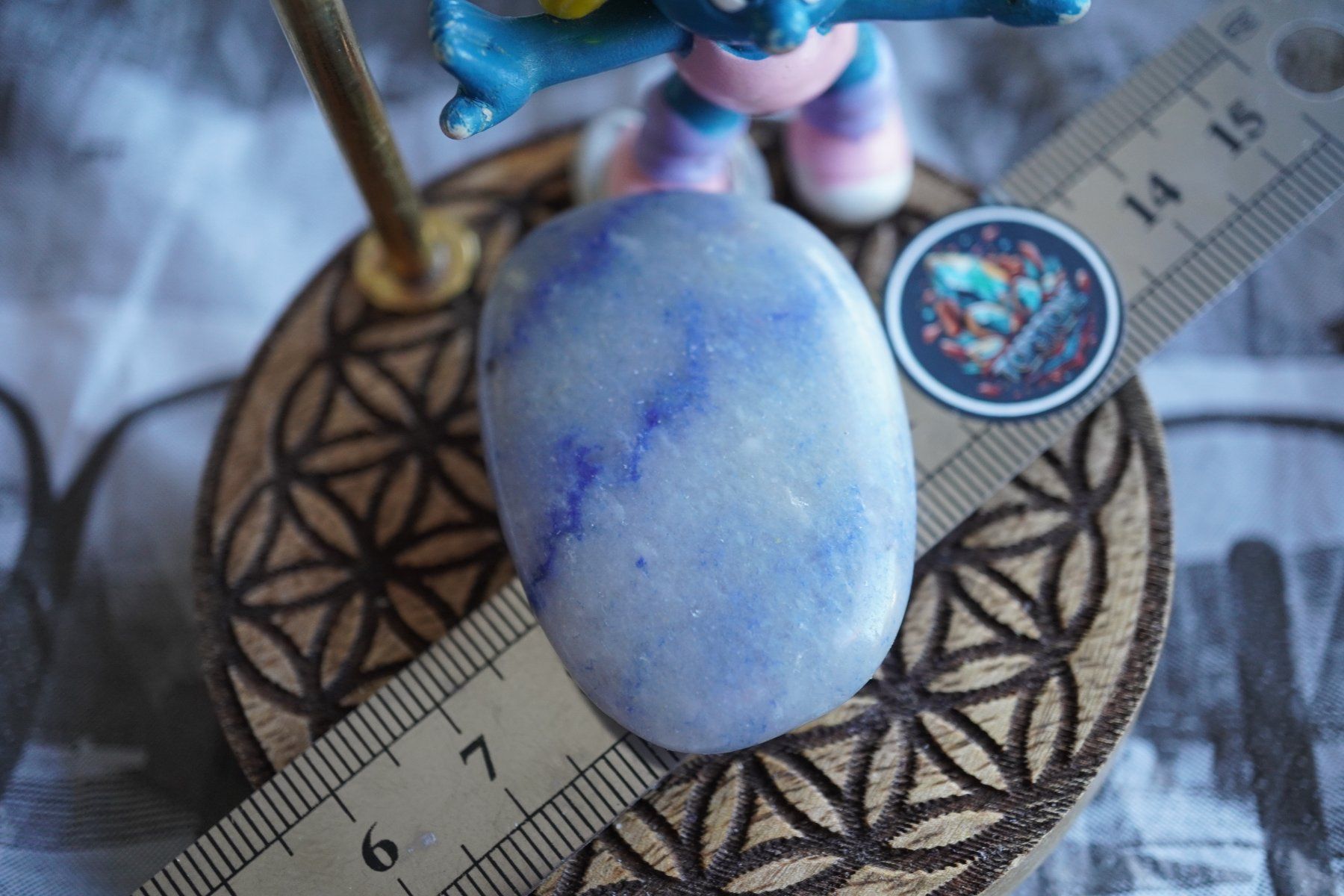 Minerali & Pietre curative: Blauquarz      Scheibenstein      ab 1.-    Aus  Räumung – Nuovo e nell'imballaggio originale da Eschenbach SG venduto da topstone 1