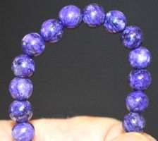 Armband A-963 – Russische Charoite 6mm Perlen – elastisch