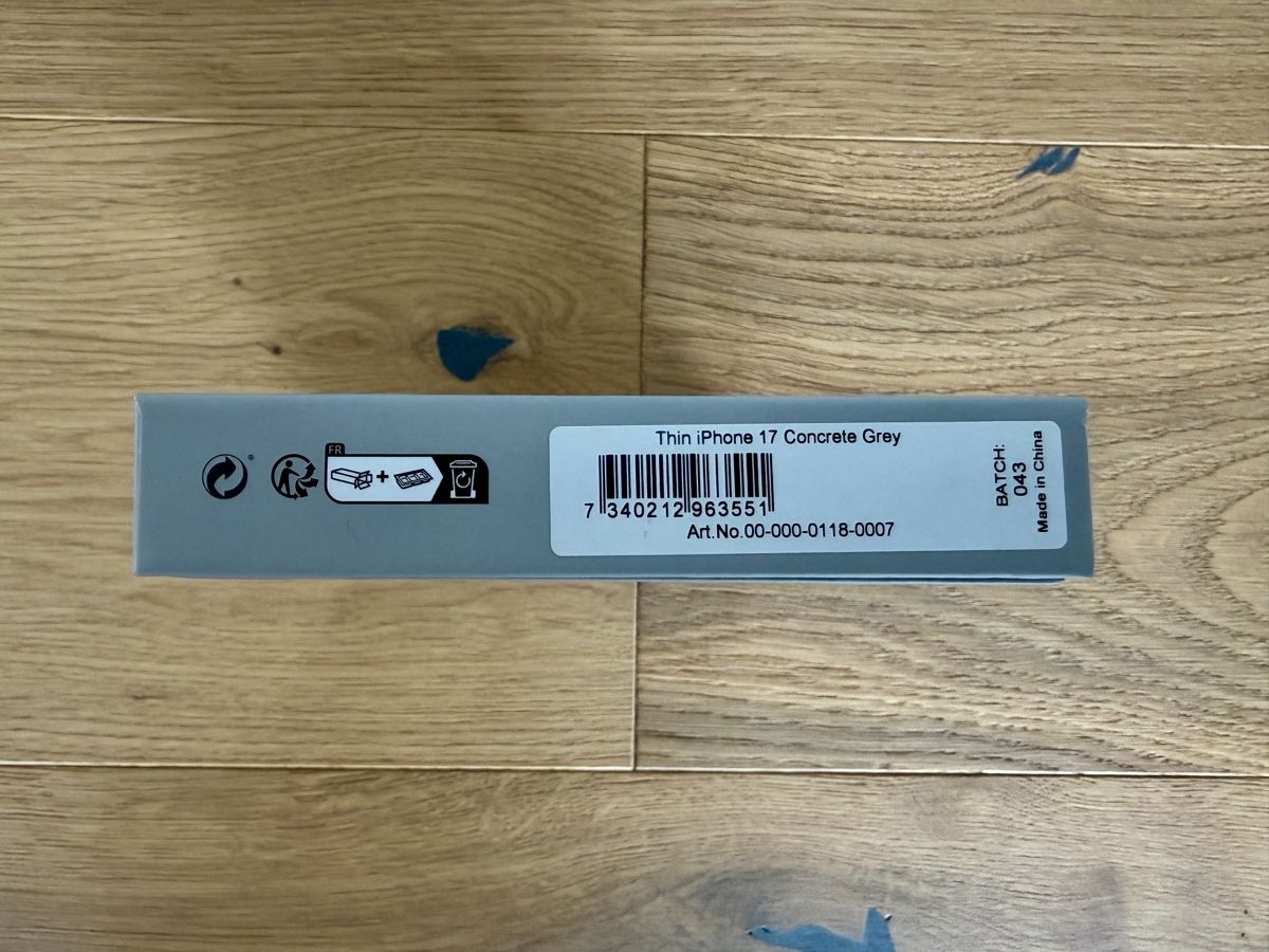 Cover & Protezioni schermo: Nudient iPhone 17 Hülle, Concrete Grey – Usato da Rosshäusern venduto da tomaxx20 1