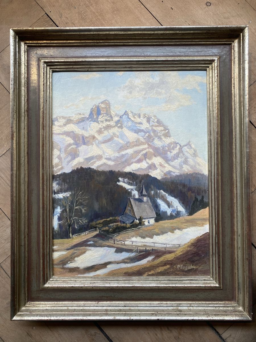 Gemälde: APPENZELLER-LANDSCHAFT P.EUGSTER  ÖLGEMÄLDE – Gebraucht aus St. Gallen von Goldband 4