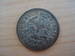 (D) Graubünden 1/2 Batz 1836  UNZ-