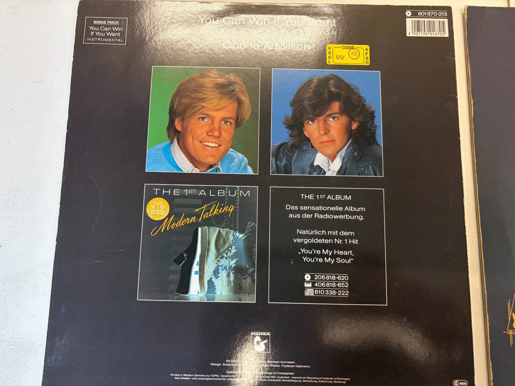 Dischi in vinile: 2 Modern Talking Langspielplatten – Usato da Fislisbach venduto da Zicke1958 3
