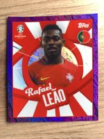 Soccer Rafael Leão PURPLE Sticker Topps Euro 2024