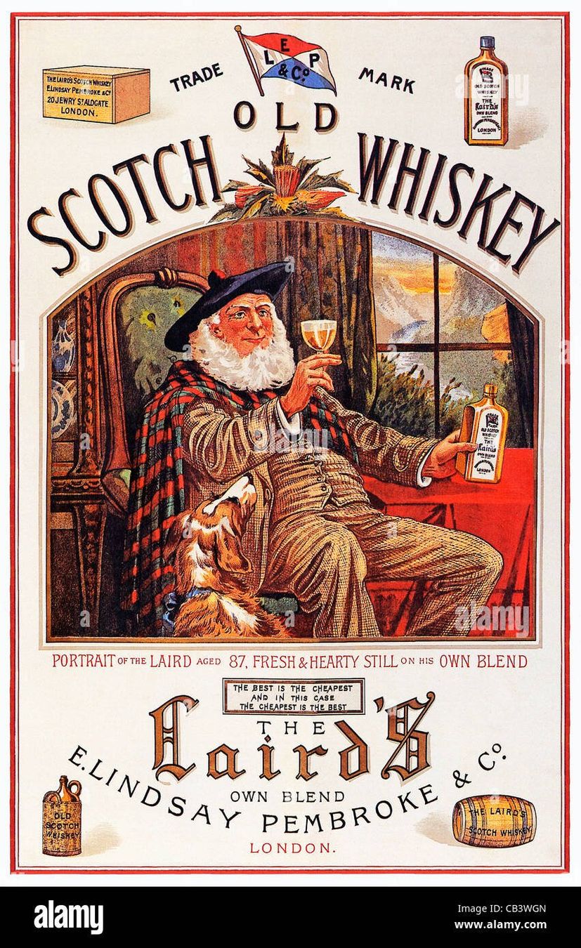 Schilder: Blechschild-THE LAIRD`S OLD SCOTCH WHISKEY – Neu und originalverpackt aus Rupperswil von big-one-sale