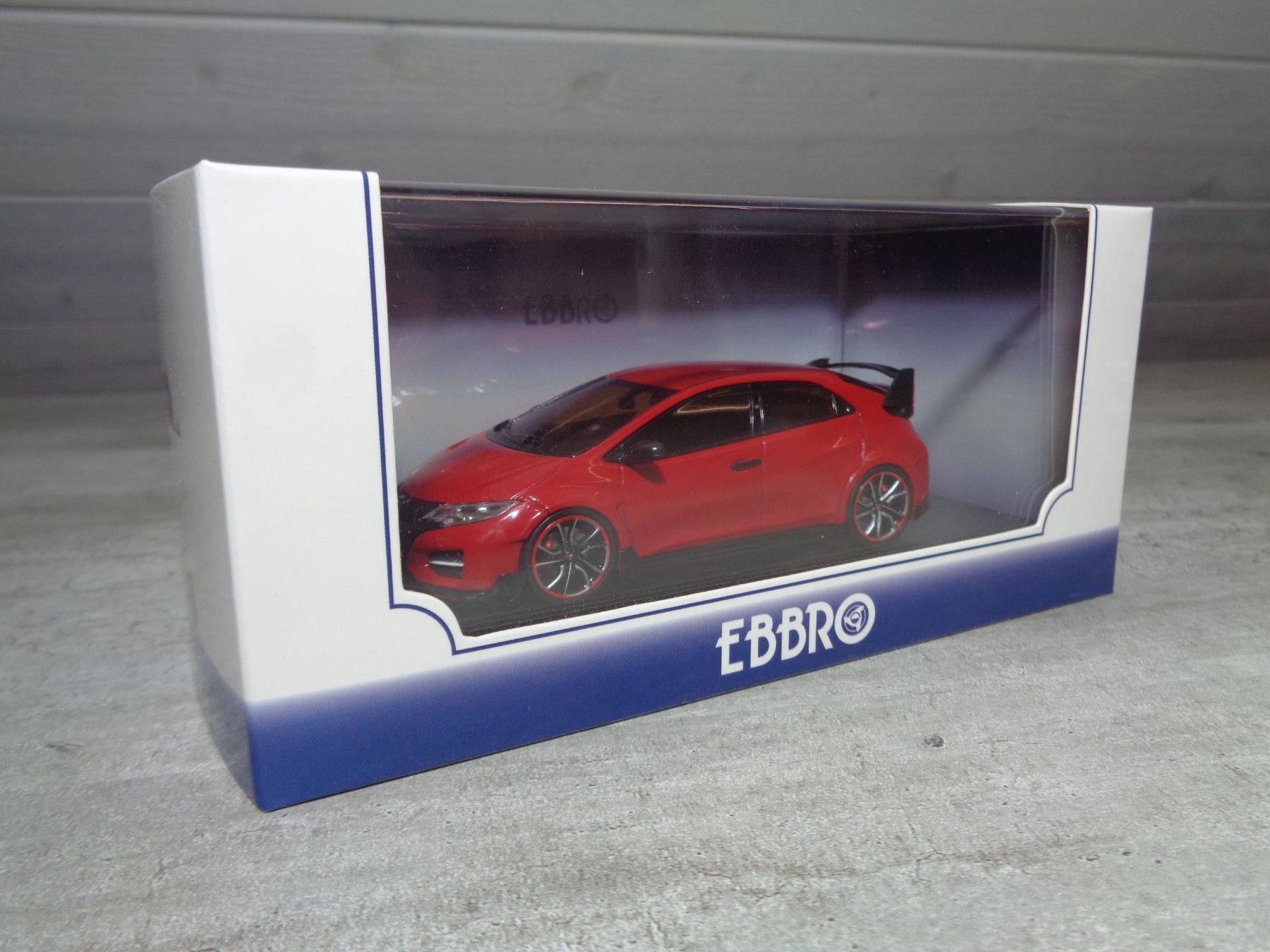 Honda Modellini d'auto: Ebbro 1:43 Honda Civic Type R 2014 – Nuovo e nell'imballaggio originale da Reconvilier venduto da rallycar