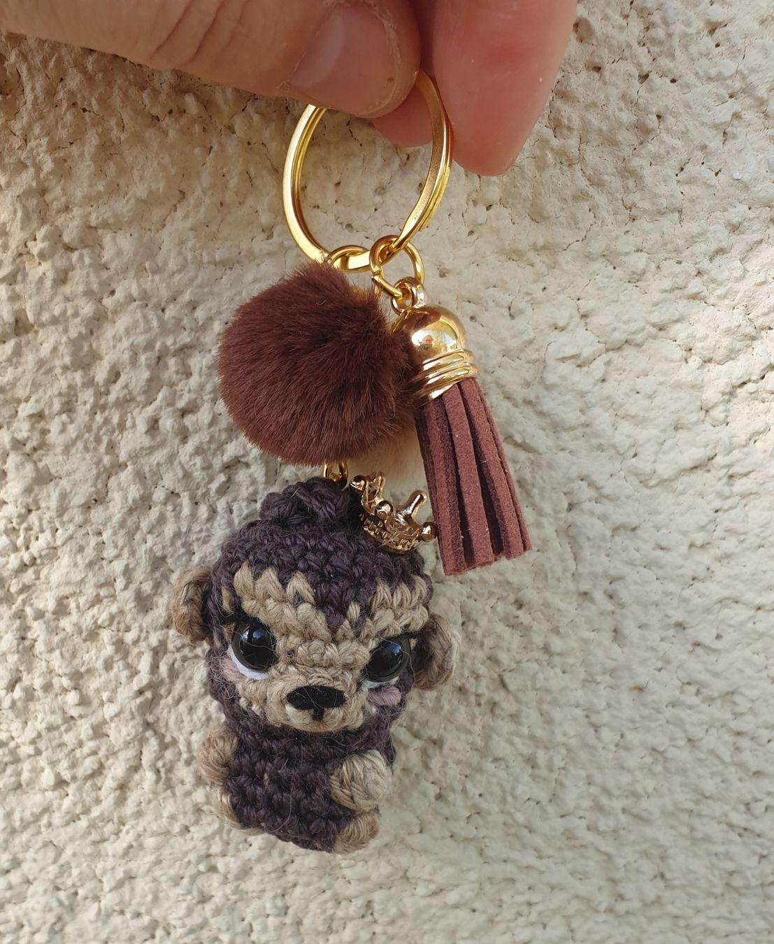 Portachiavi: Amigurumi Schlüsselanhänger mit Affe Geschenkidee – Nuovo (secondo la descrizione) da Gelterkinden venduto da Macrameed 1