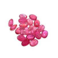 Lot 20 ct Rubis ovales 7x5 mm - CERTIFICAT 800.- Fr