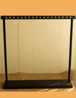 (NEUF)Grand Présentoir à bijoux en Bois/18 clous dorés/noir