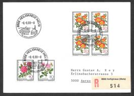 Sonderbrief Schnapszahl 8888 Heiligkreuz 8.8.88 8