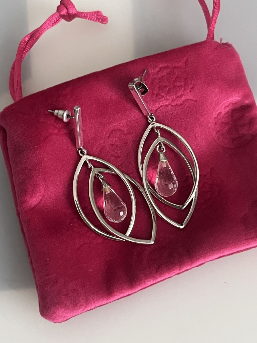Orecchini pendenti & Orecchini a lobo: Silver drop earrings  – Usato da Vezia venduto da chi_byp8 1
