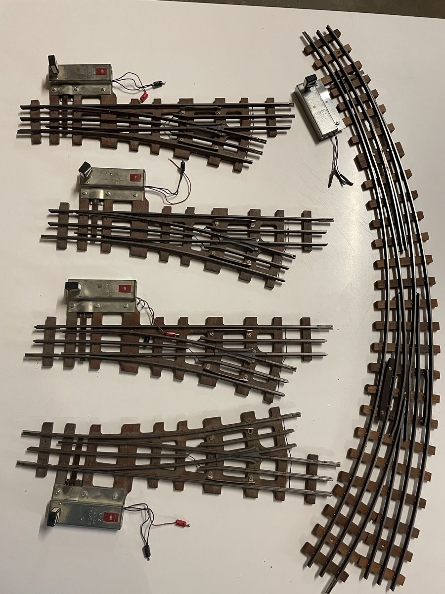 Modellini di ferrovie: Spur 0 Keiser Weichen 5 Stk – Usato da Pratteln venduto da efeu12