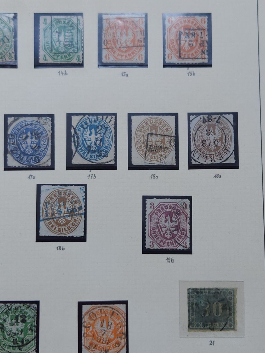 Tutti i francobolli: Preussen Stärkere komplette Sammlung mit Seltene Farben – Usato da Kriens venduto da Nidfeld45 7