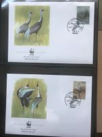 WWF Korea 1988 Satz Weissnackenkranich illust.Ersttagsbriefe
