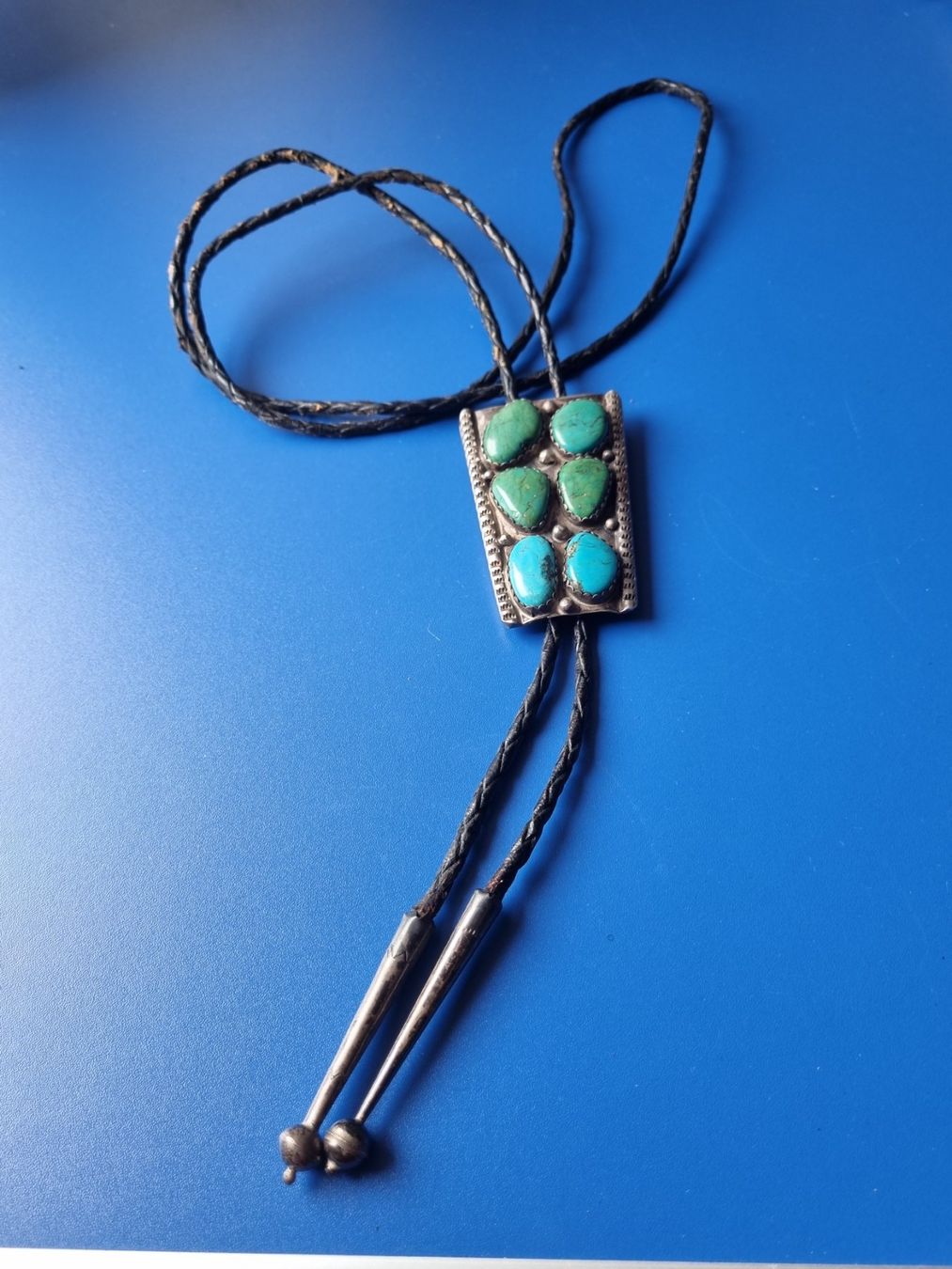 Krawatten: Vintage Bennett Bolokrawatte Indianer Silber – Gebraucht aus Schaffhausen von Leveron13 5