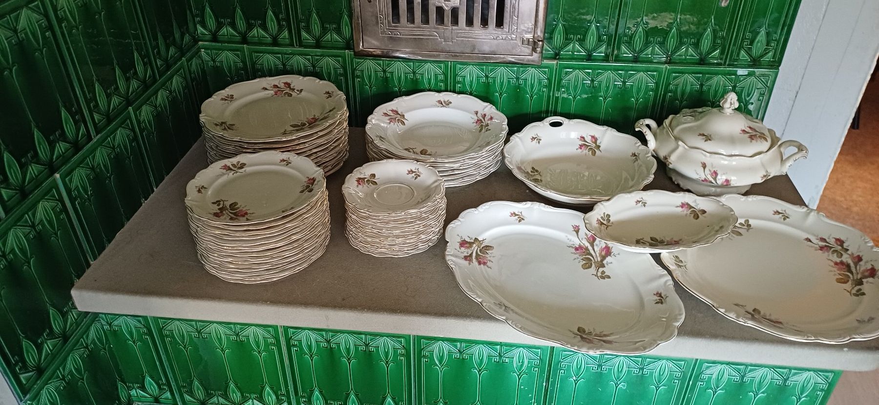 Rosenthal Set di piatti: Geschirr-Set Rosenthal "Pompadour", 56-teilig – Usato da Porrentruy venduto da mzw_7rcs 2