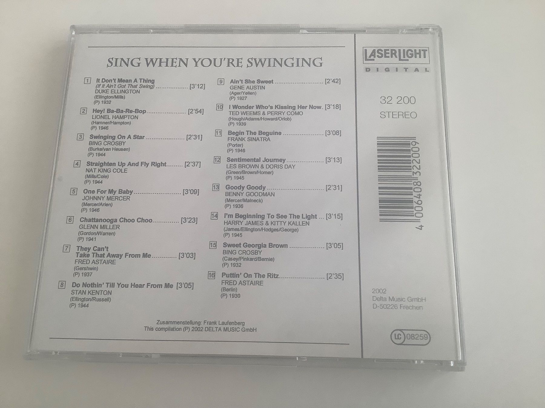 CD: Sing When You‘re Swinging / 2002 – Usato da Dübendorf venduto da Shreck 1