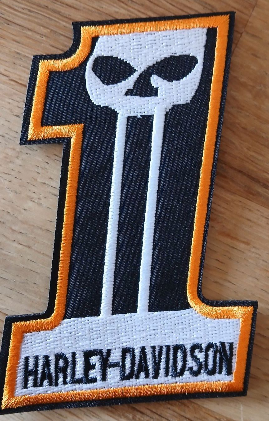 Harley-Davidson Patches: Écusson Harley-Davidson Numéro Un J175 – Neu und originalverpackt aus Allens von MADE.IN.ROCK.N.ROLL