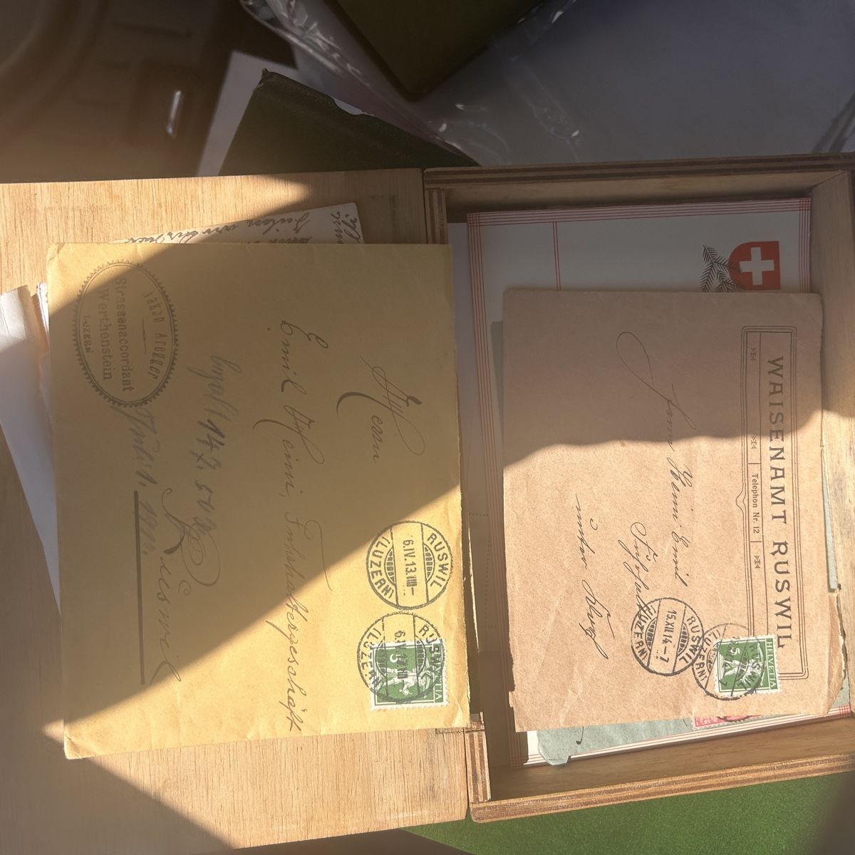 Alle Briefmarken: Historische Briefe/Postkarten ca 1911 – Gebraucht aus Laufen von belleskulptur 1