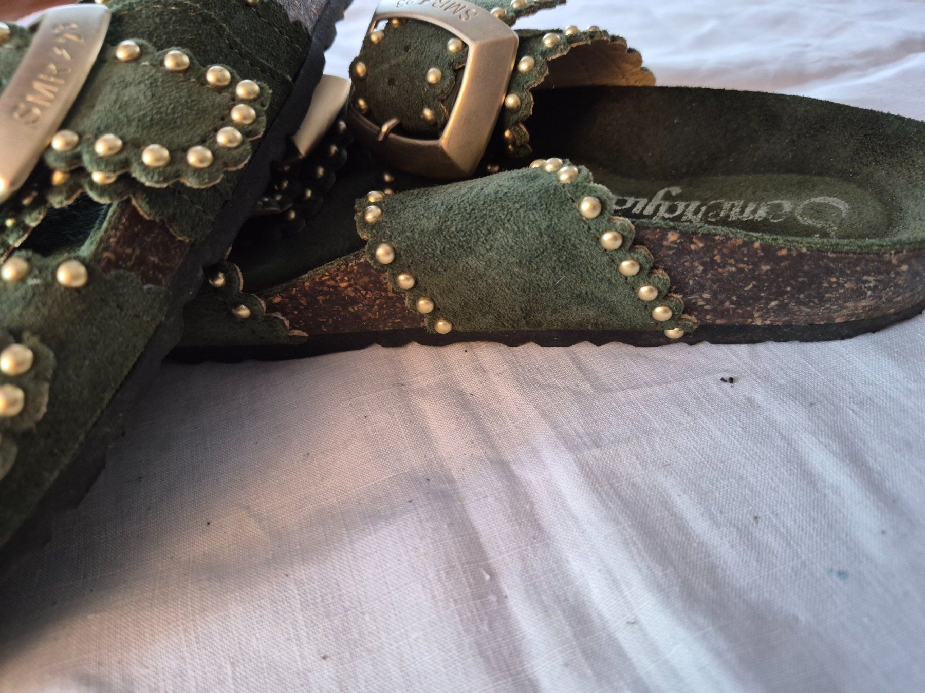 Scarpe da donna: Mules en daim vert kaki Semerdjian – Usato da charmoille venduto da mir_my9f 5