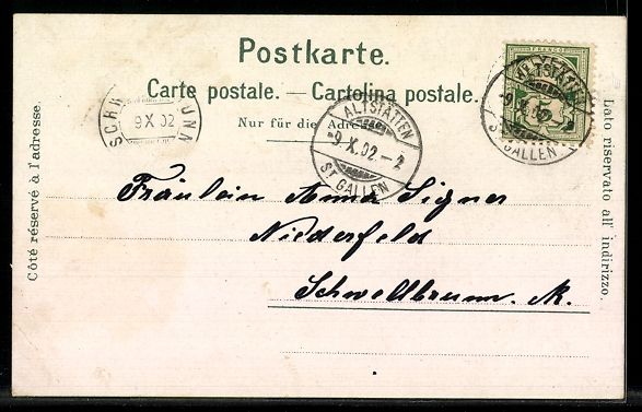 Cartes postales: AK Altstätten, Ortsansicht – D'occasion à Berlin par bartko-reher 1