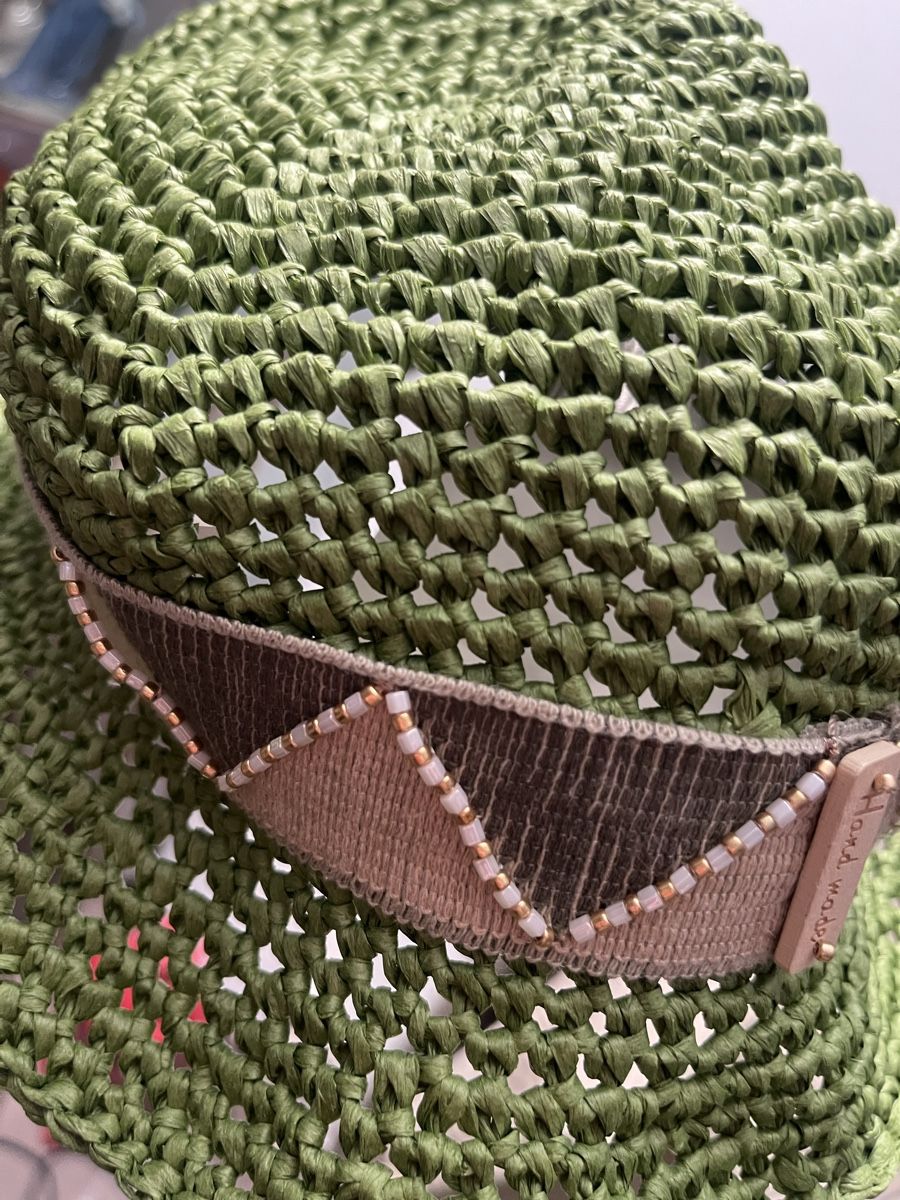 Copricapi, berretti & cappellini: Cappello fatto a mano con rafia – Nuovo (secondo la descrizione) da Davesco-Soragno venduto da paperoga 2