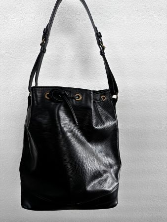 LOUIS VUITTON Tasche Epi Leder, Grand Sac Noé schwarz