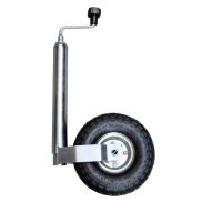Stützrad mit LUFTrad Stützrolle Anhänger Anhänger 150kg 48mm