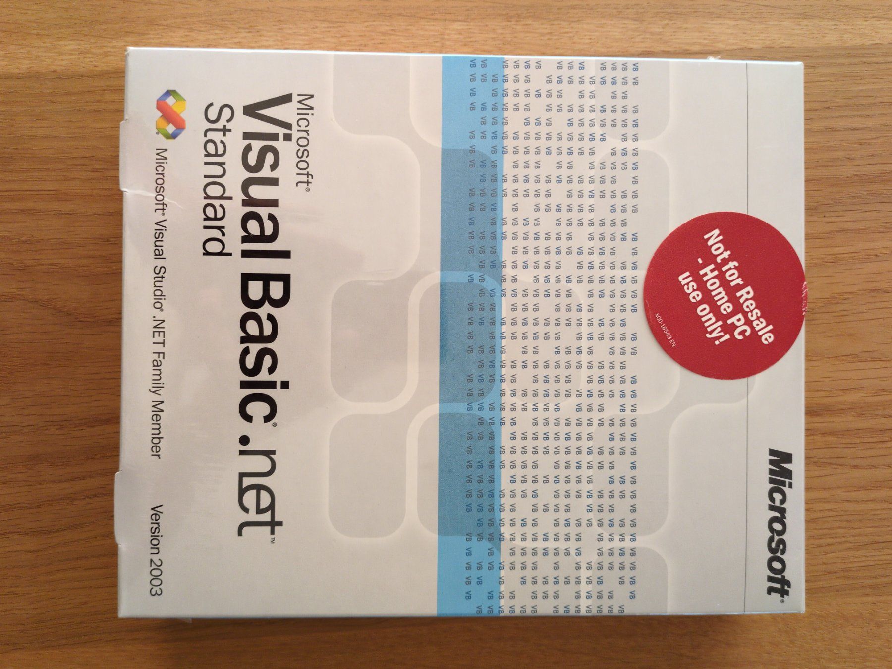 Microsoft Applications: Microsoft Visual Basic .NET Standard 2003 OVP – Neuf avec emballage d'origine à Winterthur par eledieter