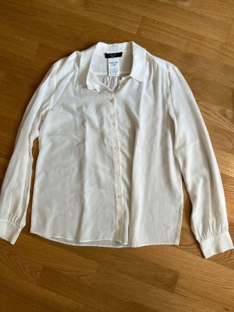 Luxus Weekend MaxMara Bluse – 100% Seide – Cremeweiss IT42