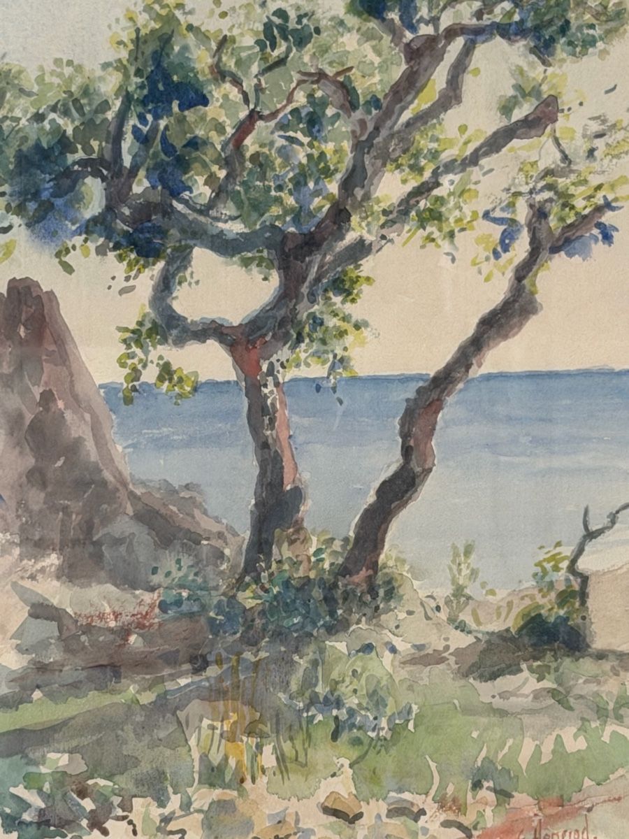 Dipinti: Aquarelle signée  – Usato da montreux venduto da Always-Good 4