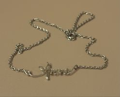 Feine Silber Namenskette „Anne“