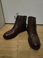 Braune Winterstiefel, Echtleder, ungetragen, Grösse 38
