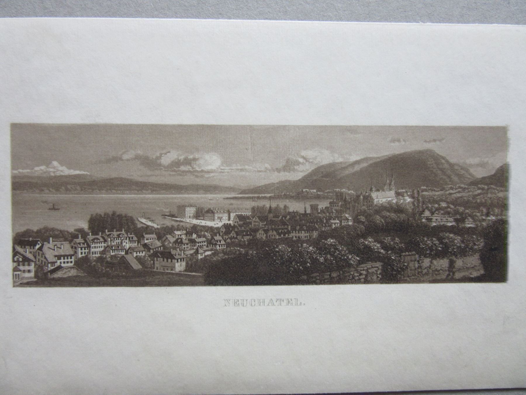 Incisioni: NEUENBURG (AQUATINTA) – Usato da Gersau venduto da grafik-kunst
