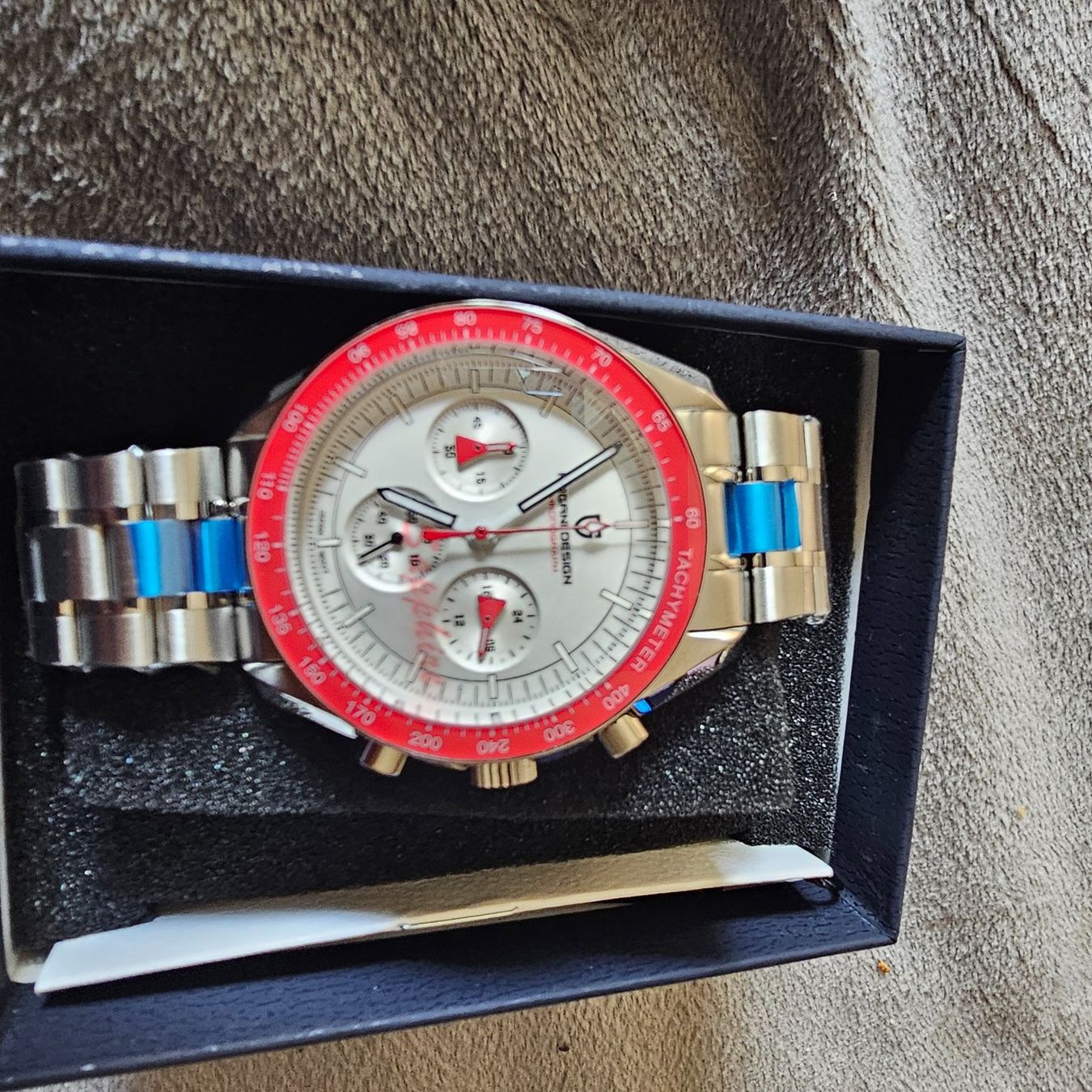 Pagani Design Uhren: Pagani Design Hommage Speedmaster – Neu und originalverpackt aus Suhr von sjay.Cv 2