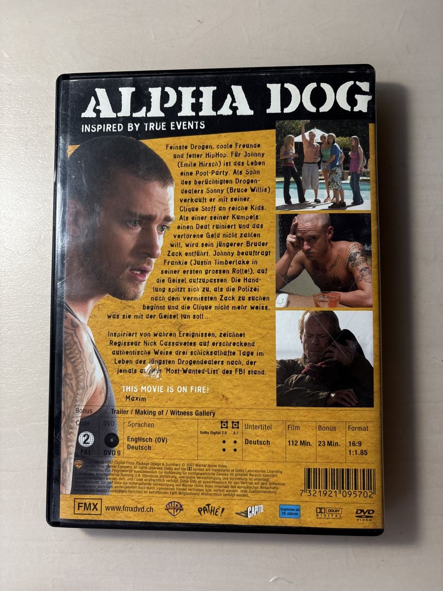 Tutti i DVDs: Alpha Dog (0325) – Usato da Ruswil venduto da Slivio_ 1