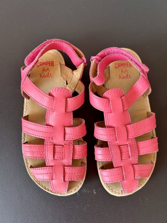 Camper Kindersandalen Right - Geschlossene Ballerinas Aus Leder Schwarz