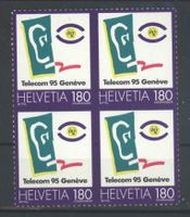 1995, Sonderpostmarken II Telecom, Viererblöcke **