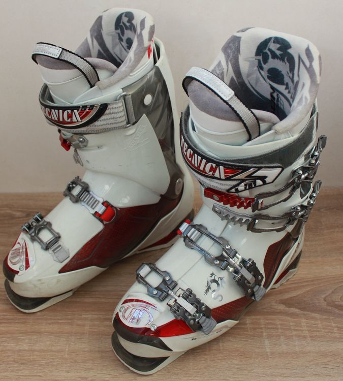 Chaussures De Ski Tecnica Mega+X Homme Pointure 33 - Noir/rouge, Flex Moyen, Occasion
