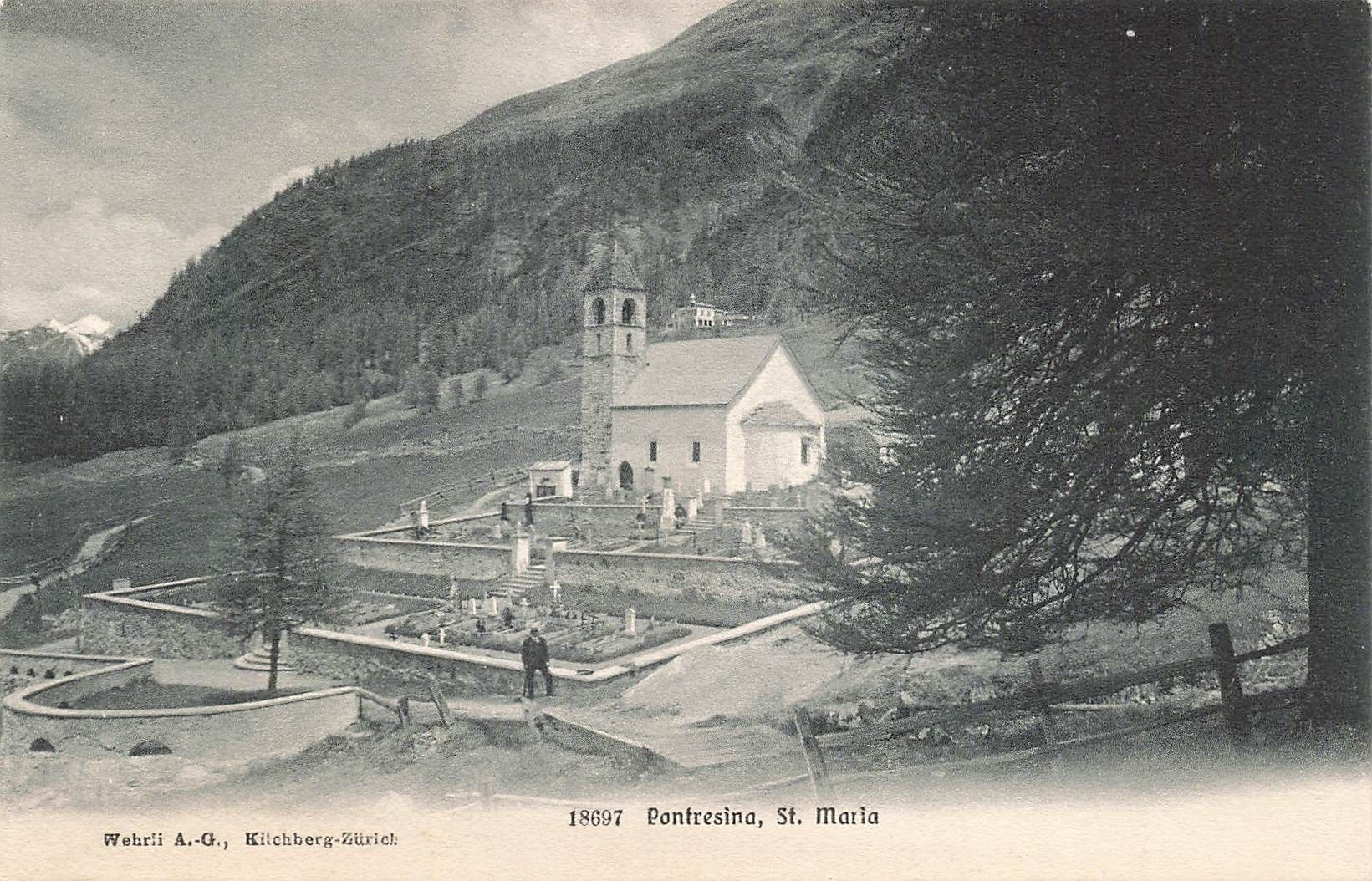Cartoline postali: Pontresina St. Maria – Usato da Biasca venduto da Blenio71